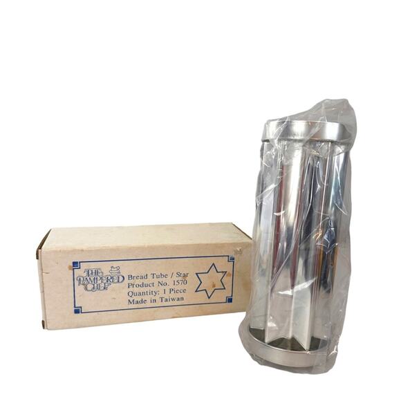 Pampered Chef Bread Tube New in Box Star Heart Discontinued Set of 2 Vintage - Picture 3 of 16